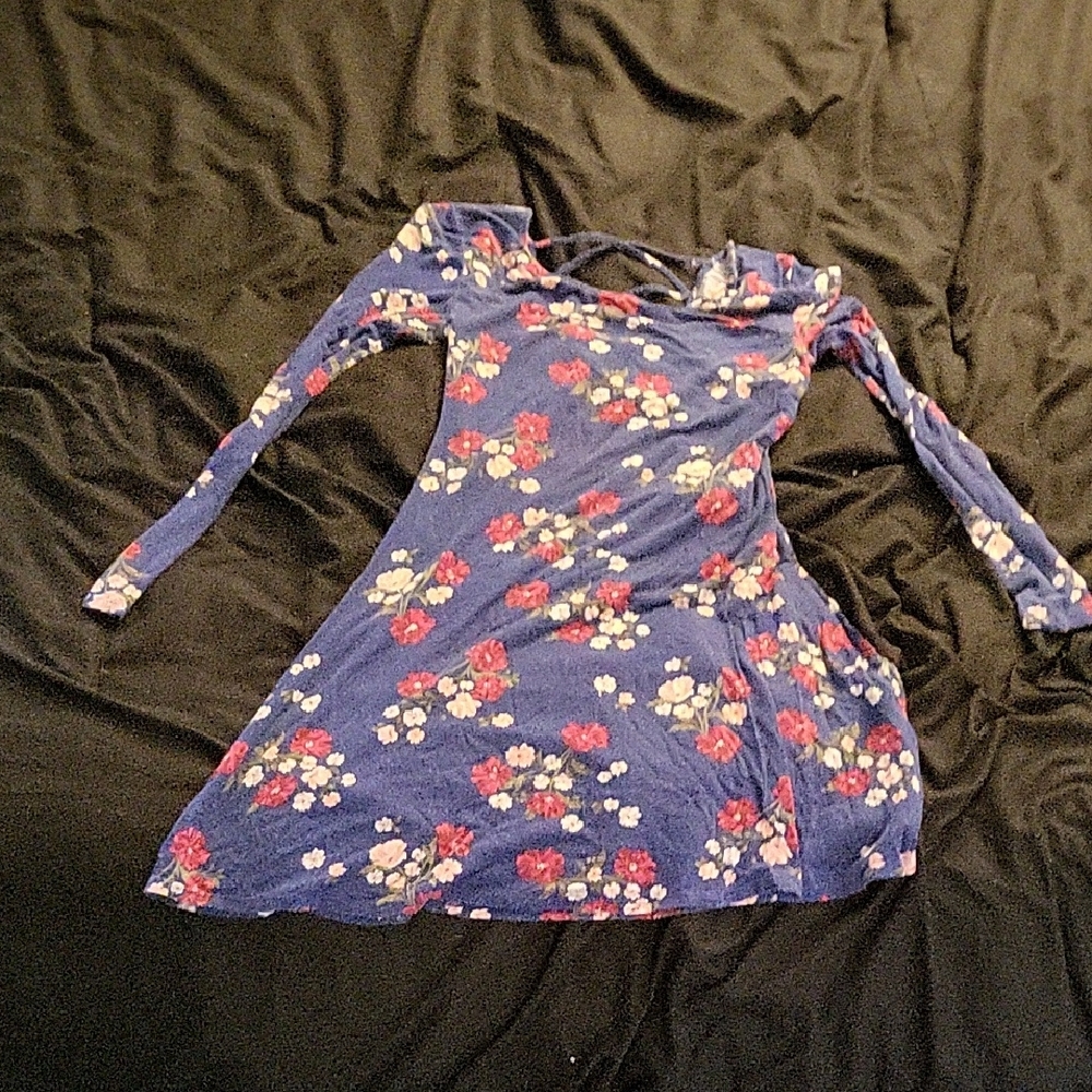 Floral Blue Kids Dress